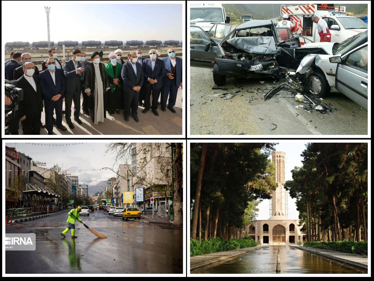 اهم اخبار نوروزی استانهای ایرنا / ازدحام مسافران، بارش ها، ترافیک، تصادف، هجدهمین سفر استانی و…