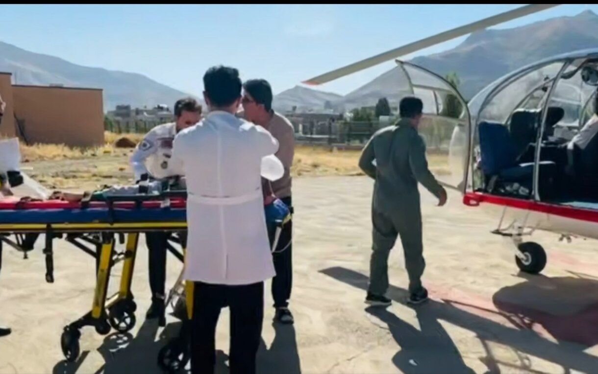 اورژانس هوایی سنندج ناجی جان کودک ۴ ساله شد