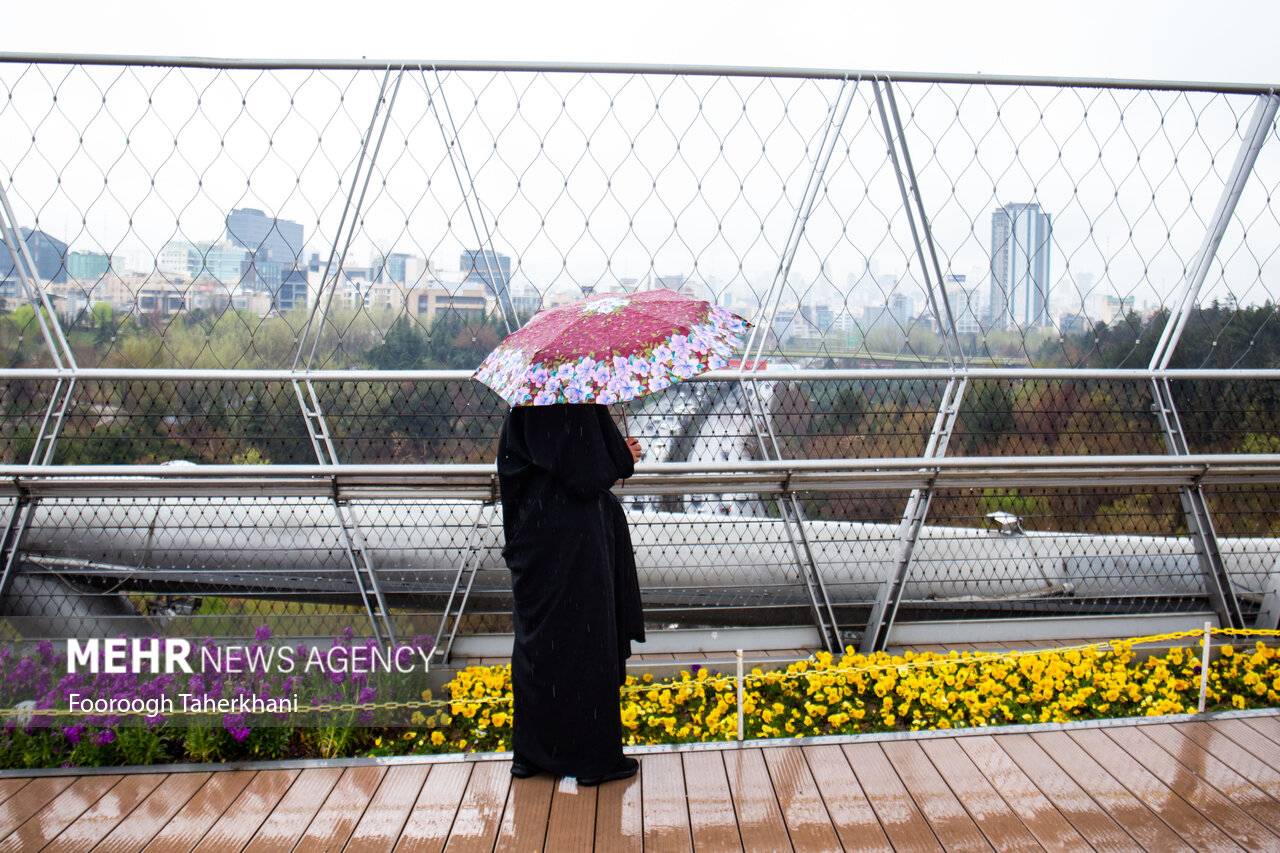 اولین باران بهاری تهران