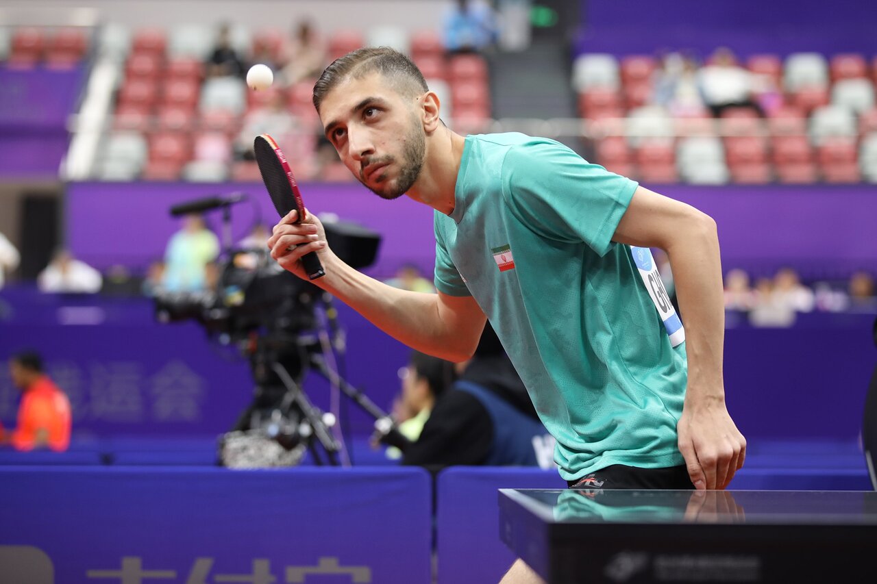 اولین پینگپنگباز ایران برابر حریف ژاپنی شکست خورد