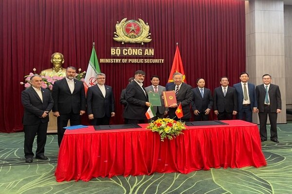 ایران و ویتنام تفاهم‌نامه همکاری‌های انتظامی امضاکردند