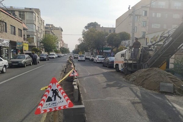 ایمنسازی خیابان مهربار در منطقه ۱۳ تهران