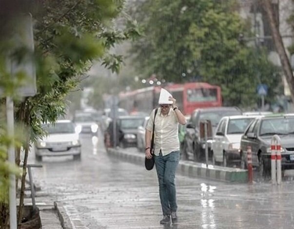 بارش باران و وزش باد شدید طی سه‌شنبه و چهارشنبه درتهران