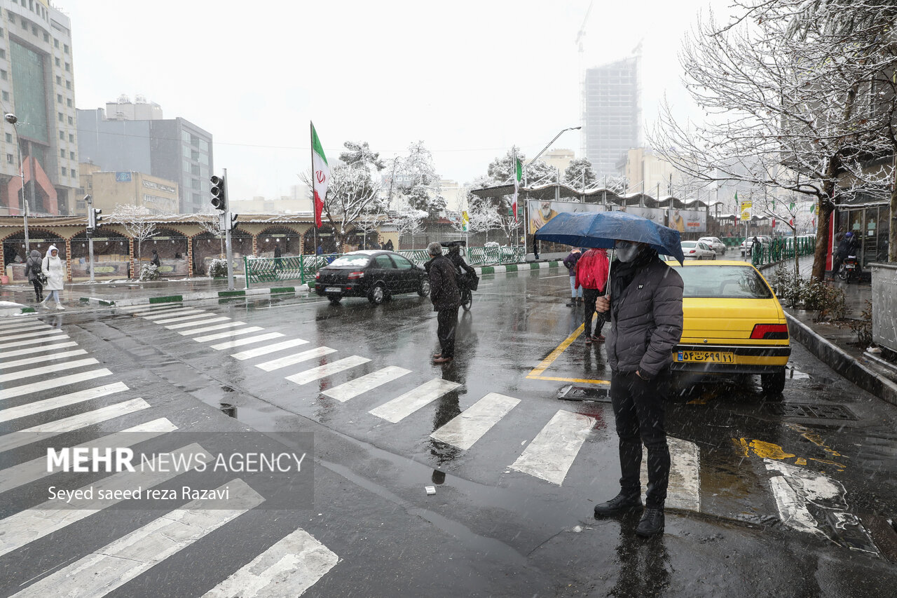 بارش برف و باران از امشب در تهران