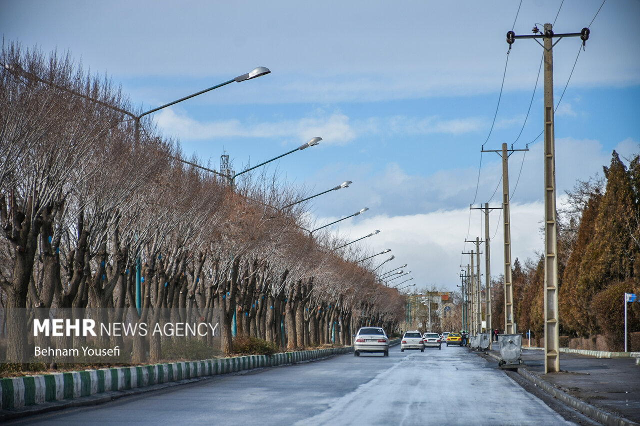 بارش برف و باران بر آسمان کردستان از دوشنبه