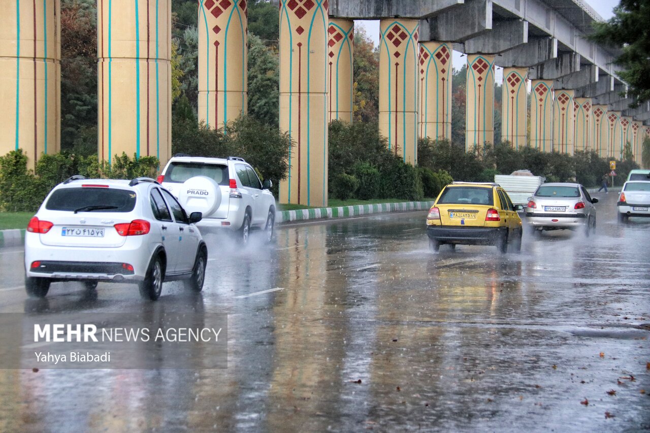 بارش برف، باران و آب‌گرفتگی معابر در ۶ استان