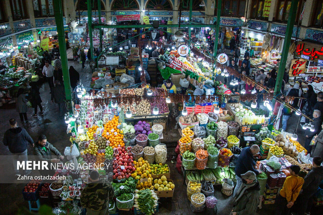 بازار تهران در آستانه یلدا
