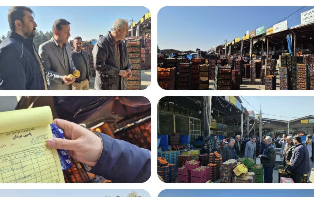 بازدید تعزیرات حکومتی کردستان از میدان میوه و ترهبار سنندج
