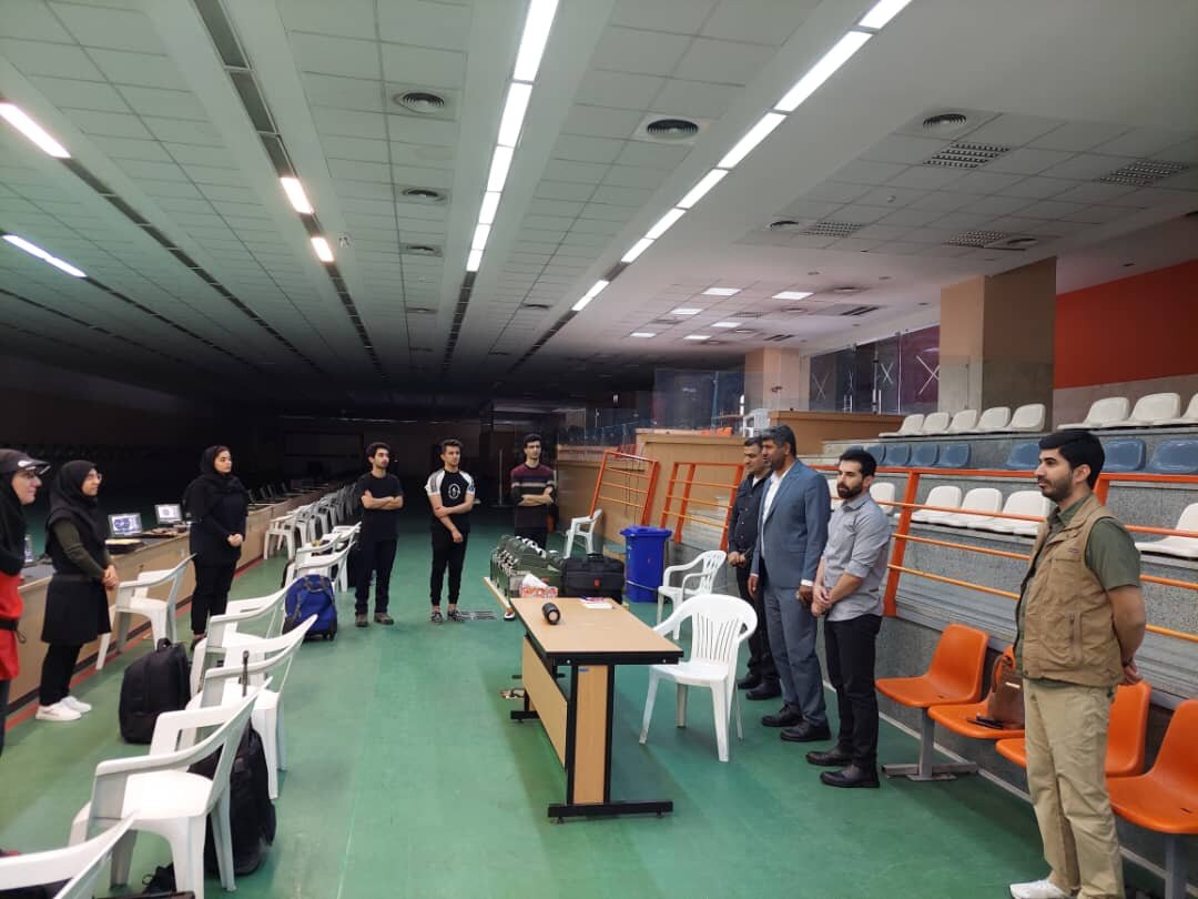 بازدید دبیر فدراسیون از اردوی تیمهای ملی تیراندازی دانشجویان