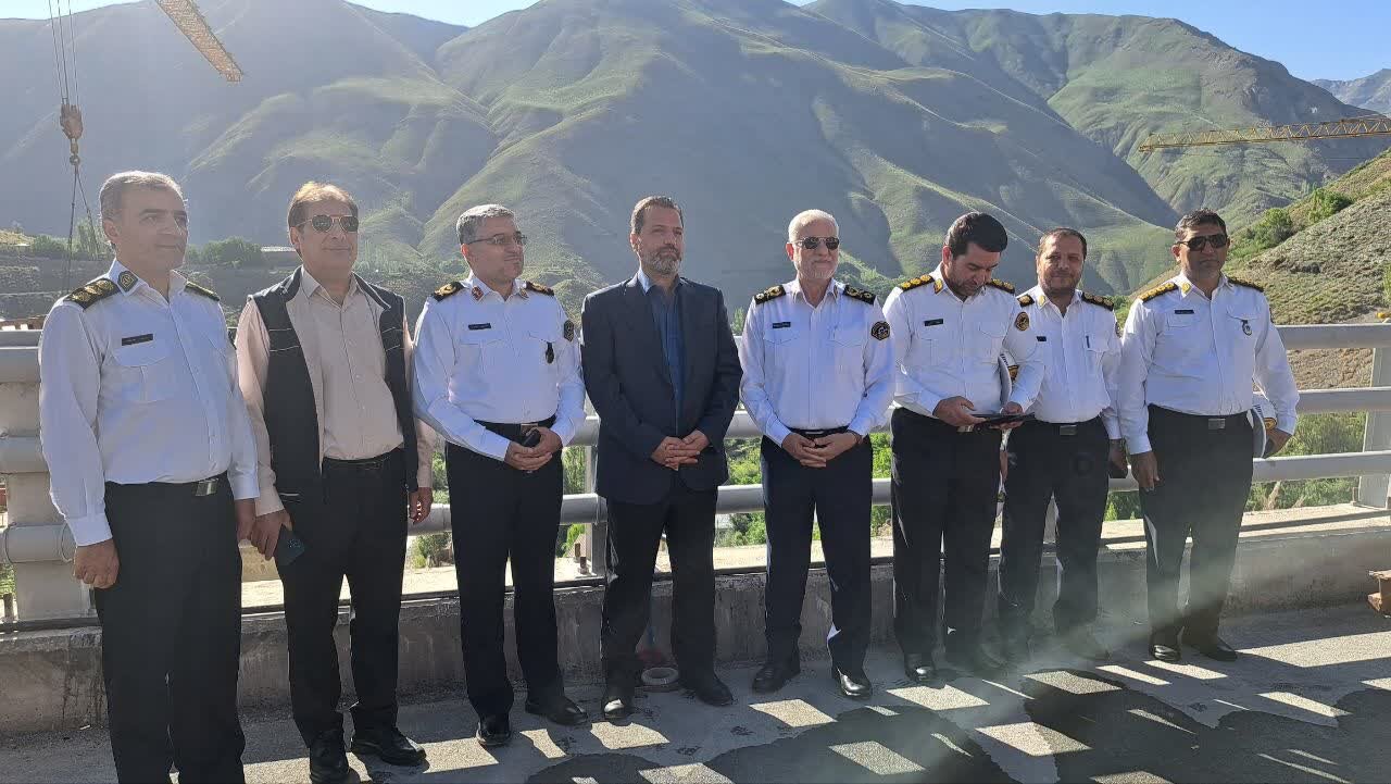 بازدید رئیس پلیس راهور فراجا از اتوبان تهران-شمال