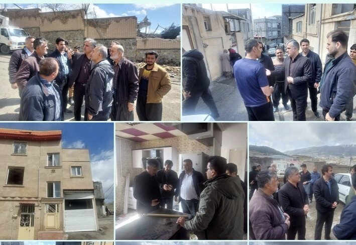 بازدید فرماندار سنندج از مناطق مورد حمله عباسآباد