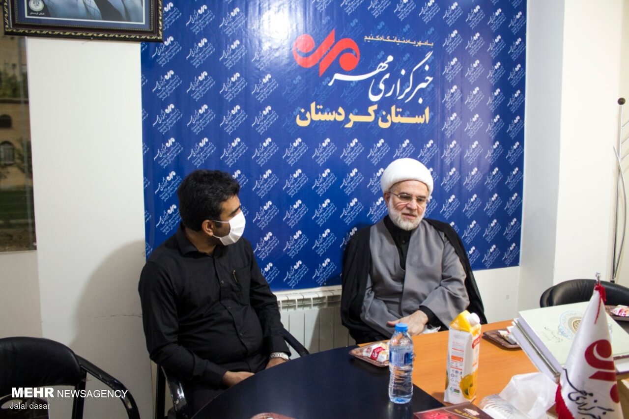 بازدید نماینده ولی فقیه در استان کردستان از دفتر خبرگزاری مهر