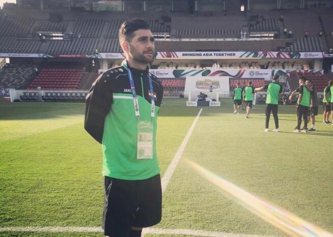 بازیکن دورگه مدافع راست تیم ملی عراق در بازی مقابل ایران