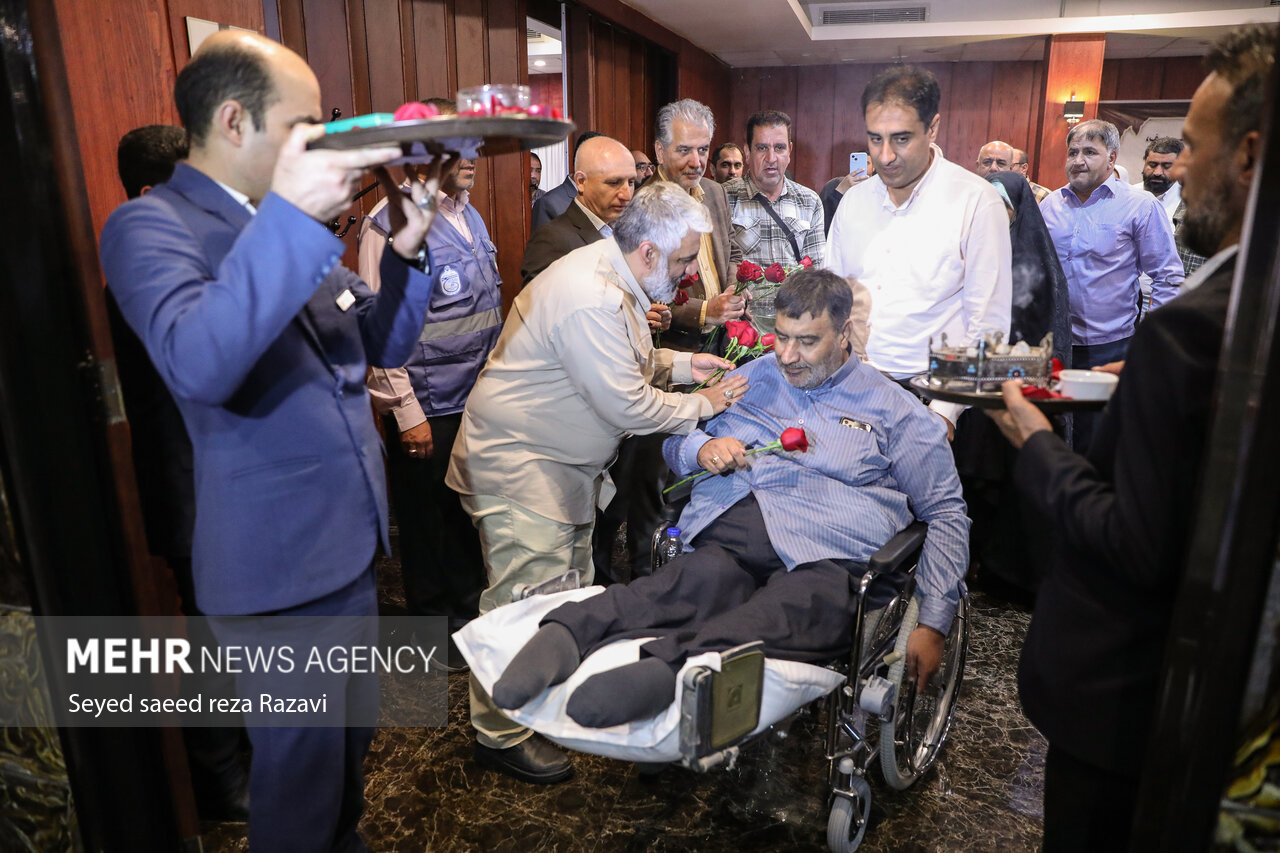 بدرقه کاروان ویژه جانبازان به حج تمتع ۱۴۰۲