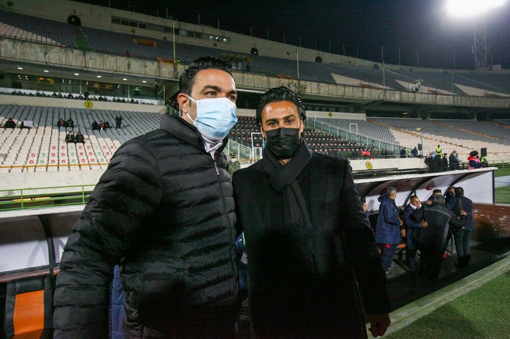 برخورد سرد نکونام و مجیدی/ حضور حسن روشن در ورزشگاه آزادی