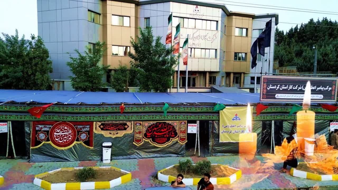 برپایی موکب پیامبر اعظم (ص) کردستان برای خدمت‌رسانی به زائران اربعین