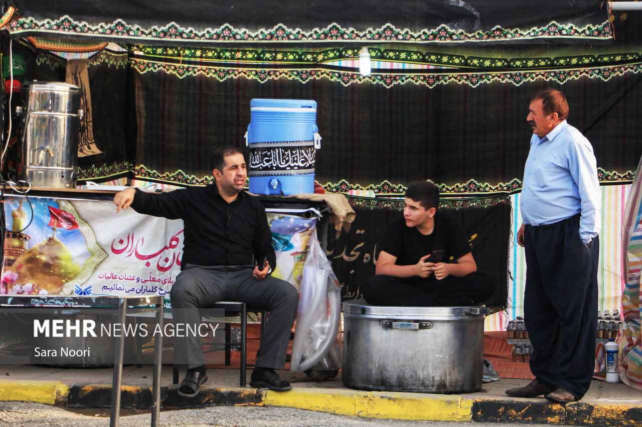 برپایی ۸ موکب شهدای انتظامی در کردستان برای خدمت به زائران اربعین