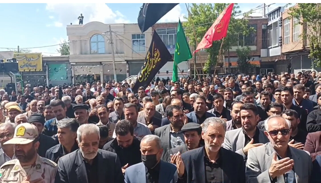 برگزاری اجتماع مردم چالدران برای بزرگداشت شهدای خدمت