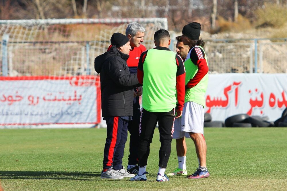 برگزاری تمرین تیم فوتبال تراکتور در تبریز