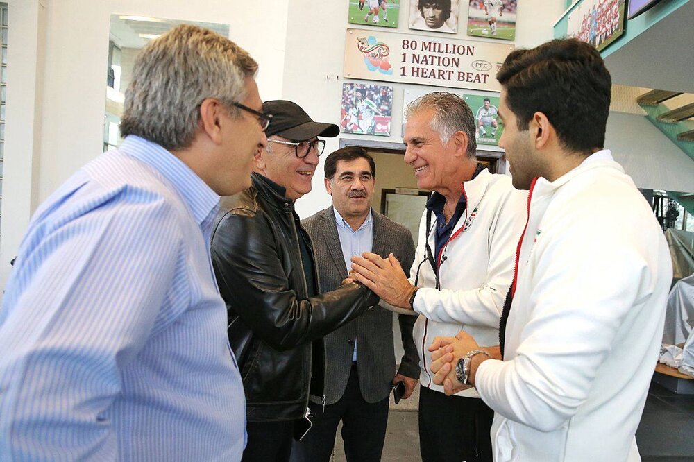 برگزاری تمرین تیم ملی و دیدار کیروش با سرمربی تراکتور