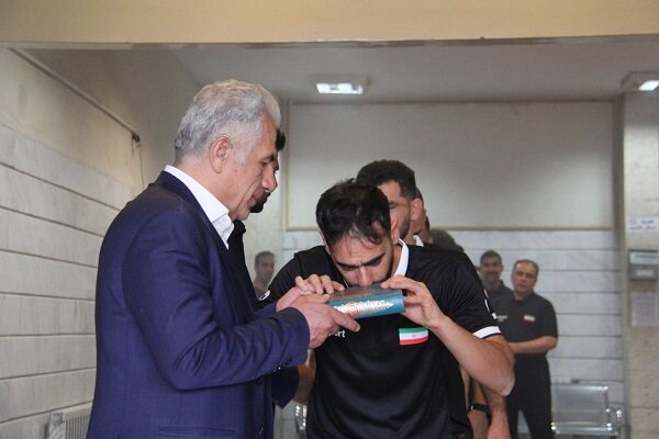 برگزاری مراسم بدرقه تیم فوتسال ناشنوایان قبل از مسابقات جهانی