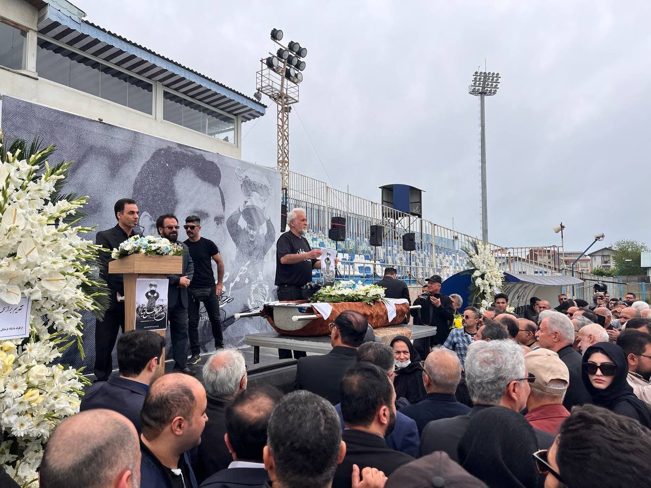 برگزاری مراسم تشییع پیکر «بهمن صالح نیا» در انزلی