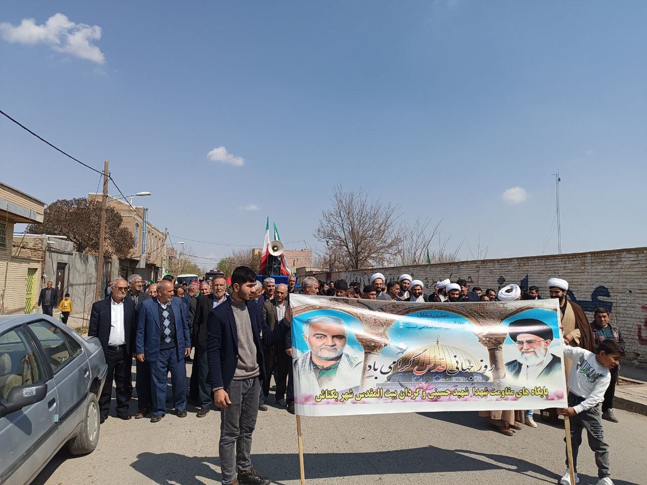 برگزاری مراسم راهپیمایی روز قدس در مناطق روستایی آذربایجان غربی