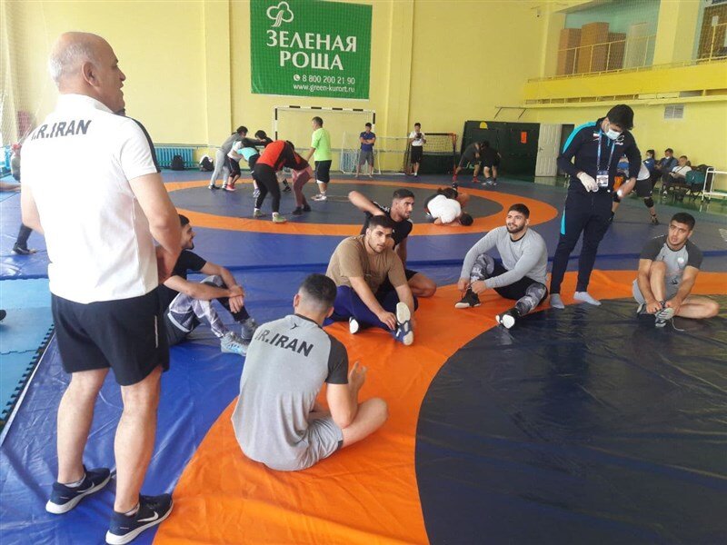 برگزاری نخستین تمرین آزادکاران ایران در محل مسابقات