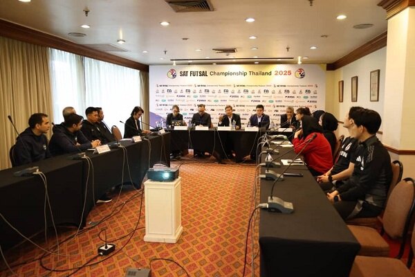 برگزاری نشست هماهنگی سرپرستان تیمها در تورنمنت فوتسال بانوان تایلند