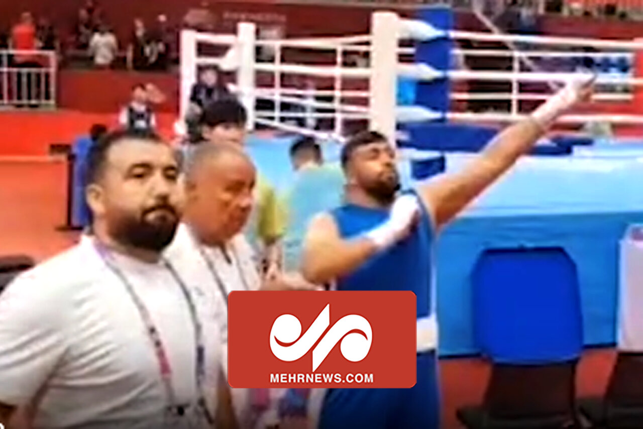 بوکسور سوریهای باحضور داور رژیم صهیونیستی روی رینگ حاضرنشد