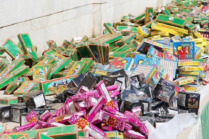 بیش از ۵۷ هزار عدد مواد محترقه در کرمانشاه کشف شد