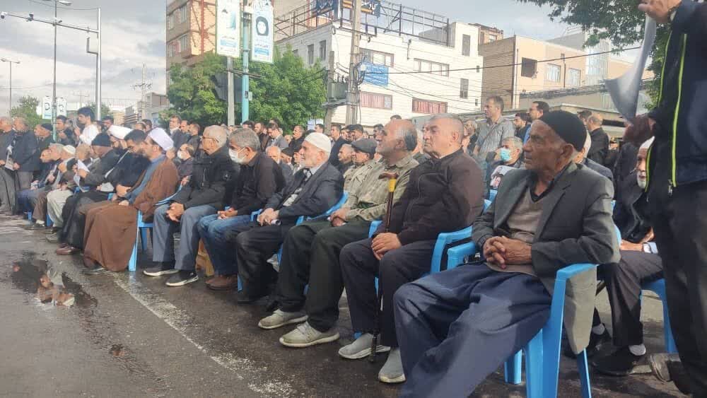 تجمع قروه ای ها در سوگ شهادت آیت الله رییسی