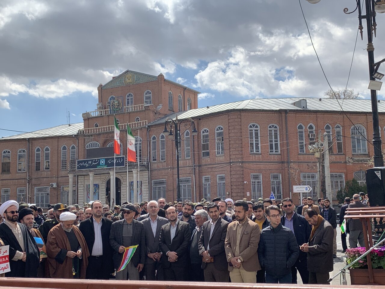 تجمع مردم ارومیه در حمایت از مردم غزه