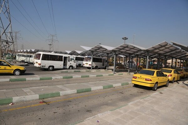 تجهیز پایانه تاکسیرانی منطقه ۱۹ به سر پناه های جدید