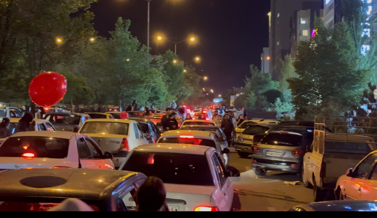 ترافیک سنگین در خیابان‌های تبریز پس از جشن قهرمانی تراکتور