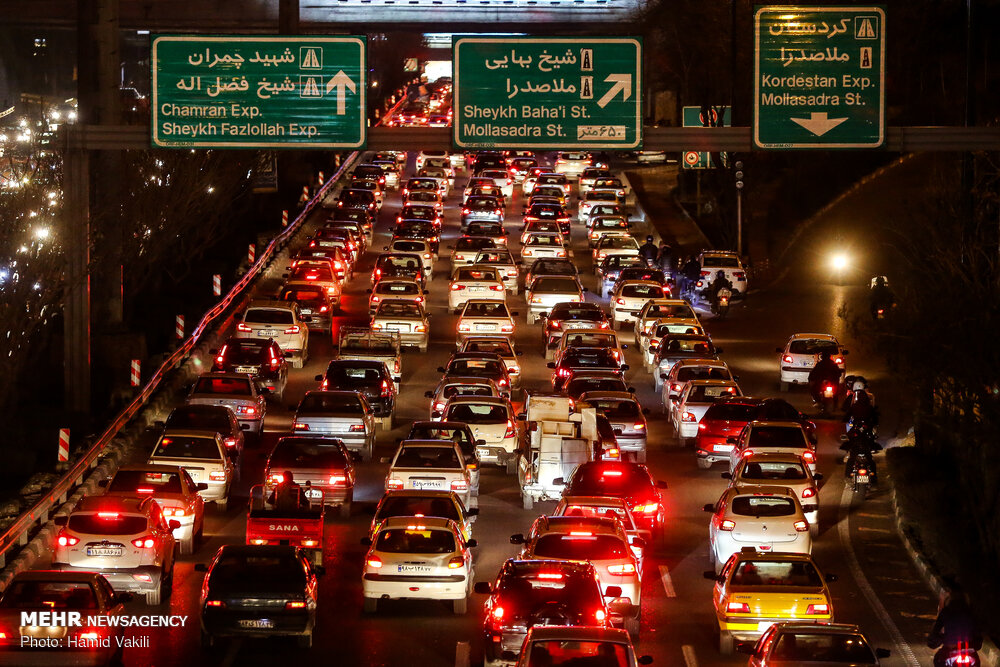 ترافیک عصرگاهی در تمامی معابر پایتخت/از تردد غیرمجاز خودداری کنید