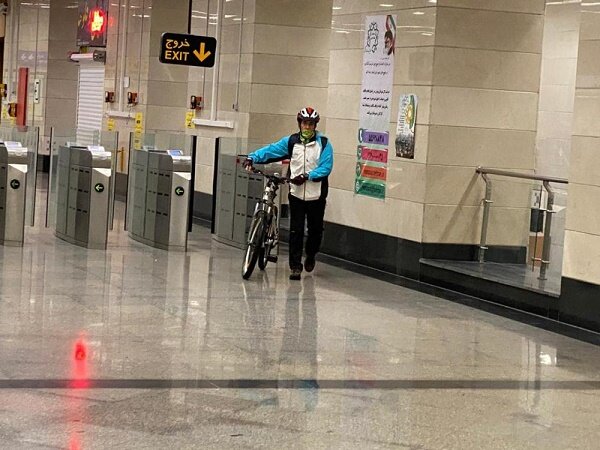 تردد بیش از سه هزار دوچرخه سوار با مترو