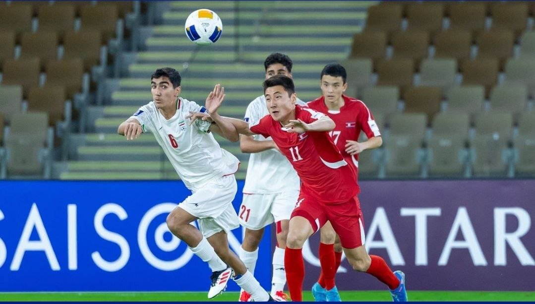 تساوی تیم فوتبال نوجوانان ایران مقابل کره شمالی
