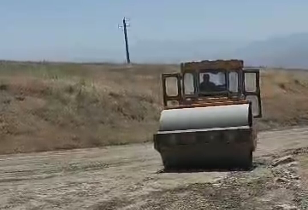تسطیح جاده «روستای گوره‌دار» از توابع بانه
