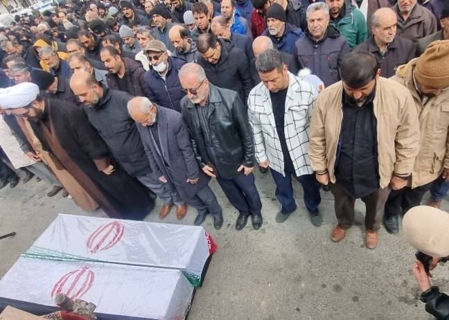 تشییع دو شهید حملات اسرائیل در قروه