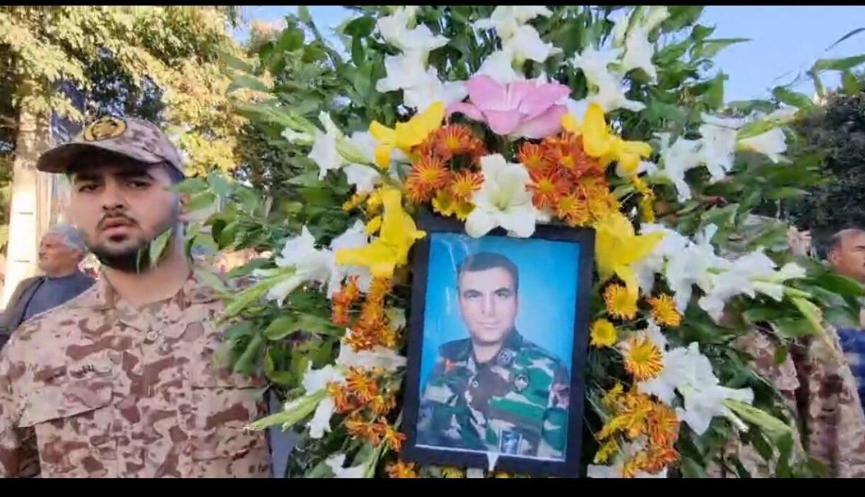 تشییع پیکر مطهر شهید ایوب شیری در قروه؛ وداع با دلاور حافظ امنیت