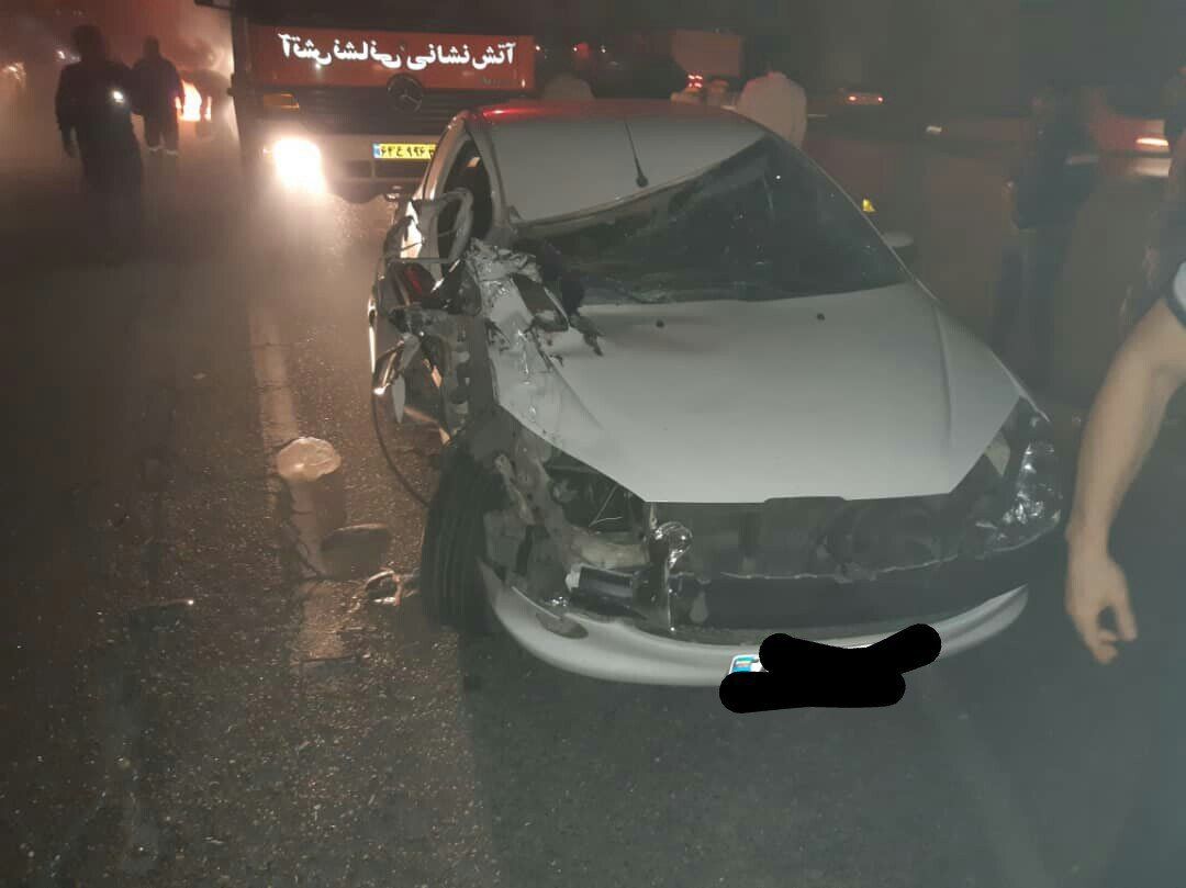 تصادف در جاده قدیم دماوند یک کشته داد/ تهرانیها از منازل خارج نشوند