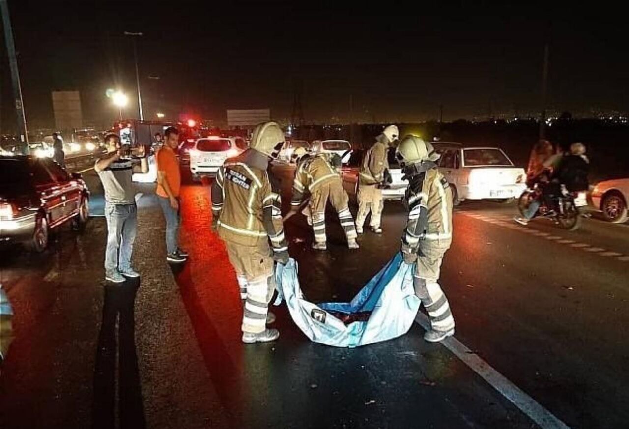 تصادف زوج همدانی حین عبور از عرض خیابان به مرگ آنها منجر شد