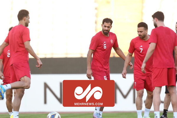 تصاویری از آخرین تمرین و اردوی سرخپوشان پیش از بازی باالنصر