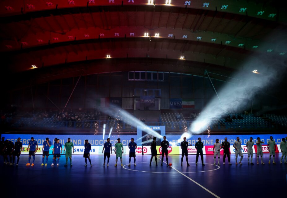 تصاویری از بازی تیم ملی فوتسال ایران مقابل ایتالیا