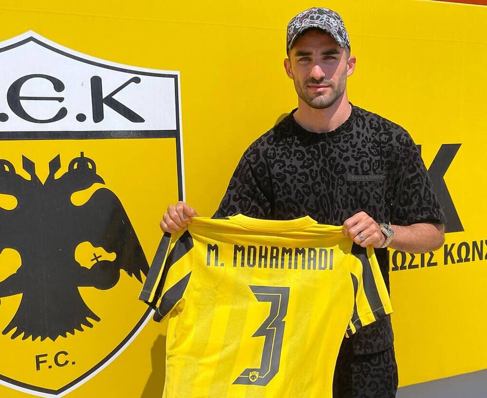 تصاویری از تمرین میلاد محمدی در تیم آ.اک یونان