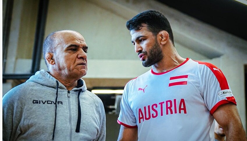 تصاویری از تمرینات حسن یزدانی در اردوی تیم ملی کشتی آزاد