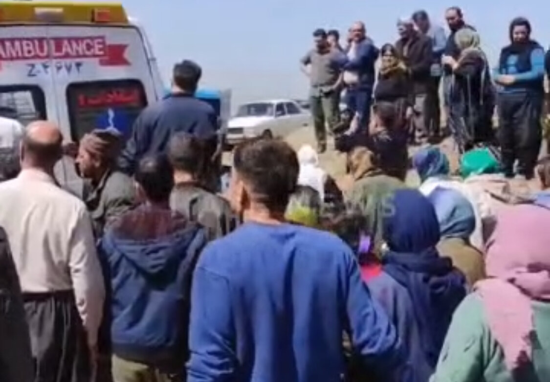 تصاویری از ریزش معدن در روستای عبدالله مهاباد