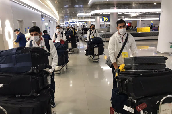 تصاویری از ورود تیم ملی فوتبال ایران به کره جنوبی و حضور در تست