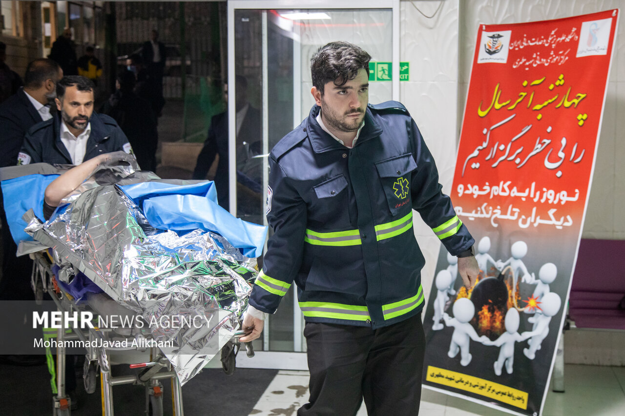 تعداد مصدومین حوادث چهارشنبه سوری به ۳۲۵۳ نفر رسید